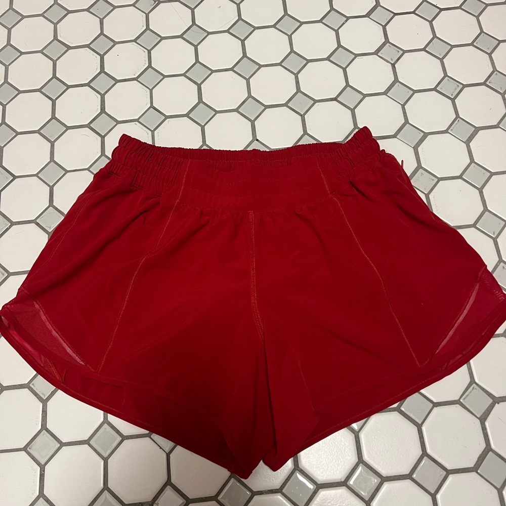 Red hotty hots. Lululemon shorts